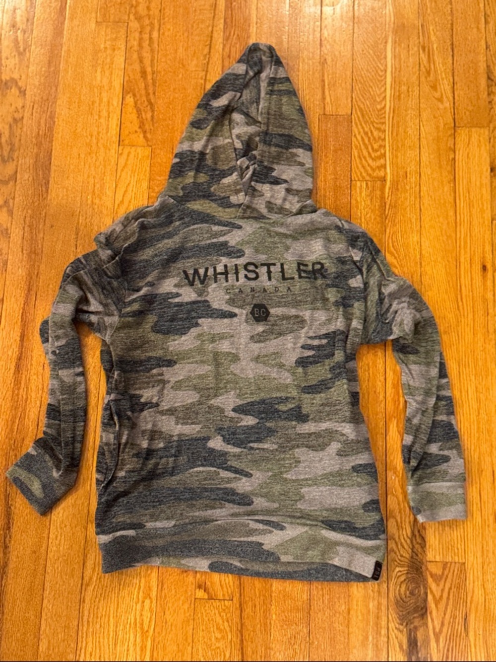 Whistler Men’s  Camo Hoodie - Green/Grey Medium
